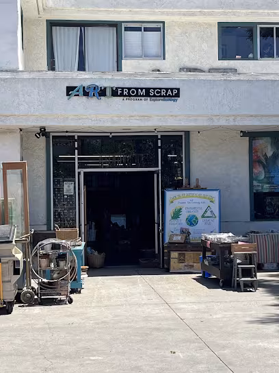 Art From Scrap Creative Reuse Store Painting CA Santa Barbara wallpaper-remove