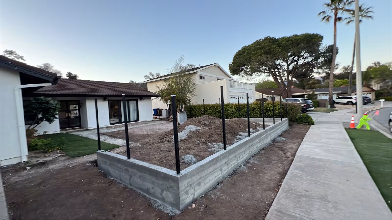Concrete & Patios Santa Barbara Los Montes Concrete Inc. CA screed