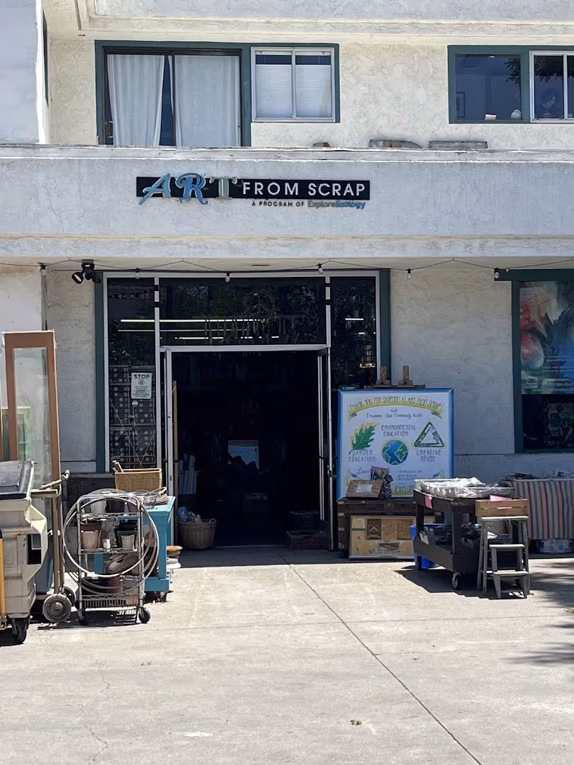 Santa Barbara Art From Scrap Creative Reuse Store Painting CA curb-paint