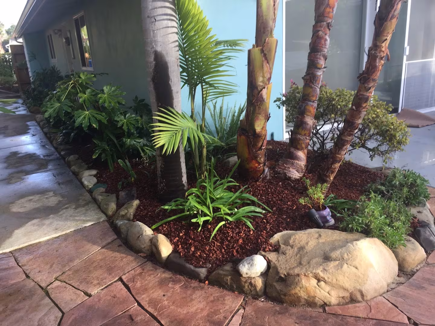 Santa Barbara CA Mario's and Sons Landscape Landscaping & Lawn Care blowing