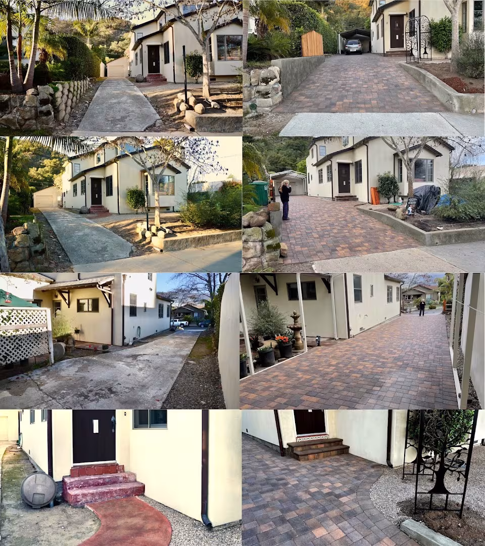Santa Barbara's Paving Stone People Concrete & Patios CA Santa Barbara wheelbarrow